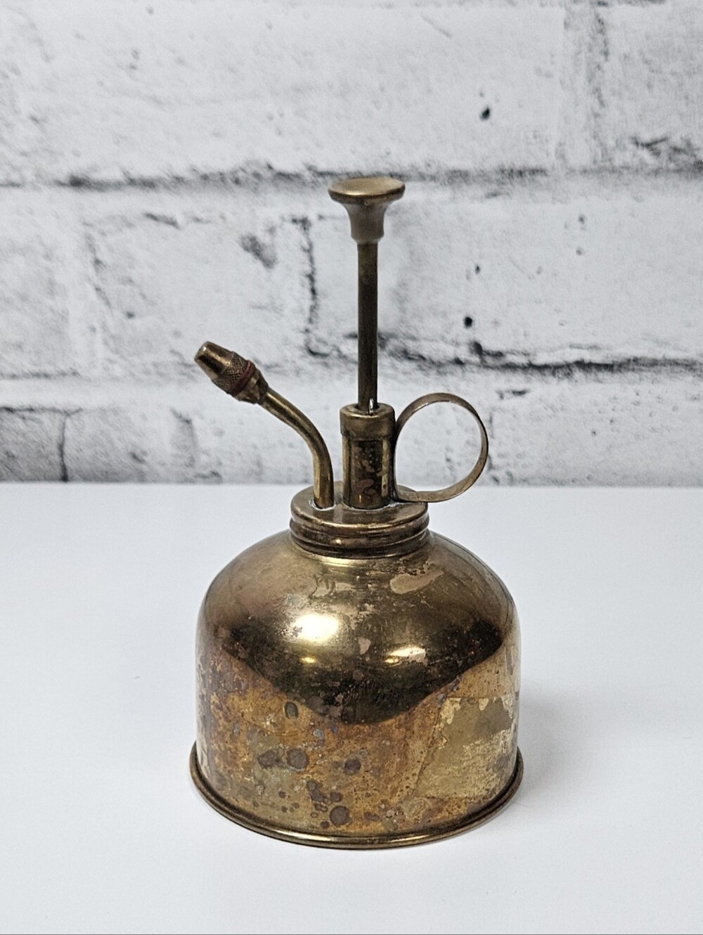 Vintage Brass Plant Mister Hong Kong 333 Hand Pump Garden Sprayer